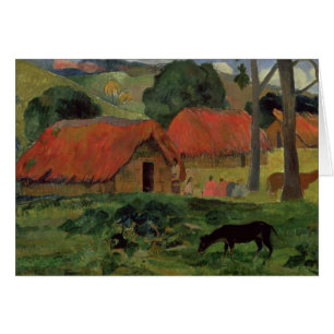 The Three Huts, Tahiti, 1891-92 (oil on canvas)