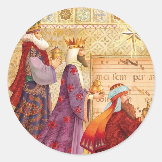 The Three kings Classic Round Sticker (Front)