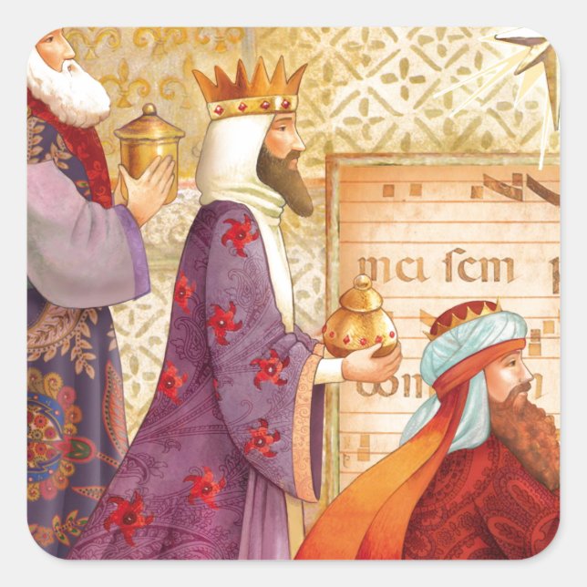 The Three kings Square Sticker (Front)