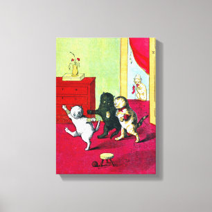 The Three Little Kittens Canvas Print