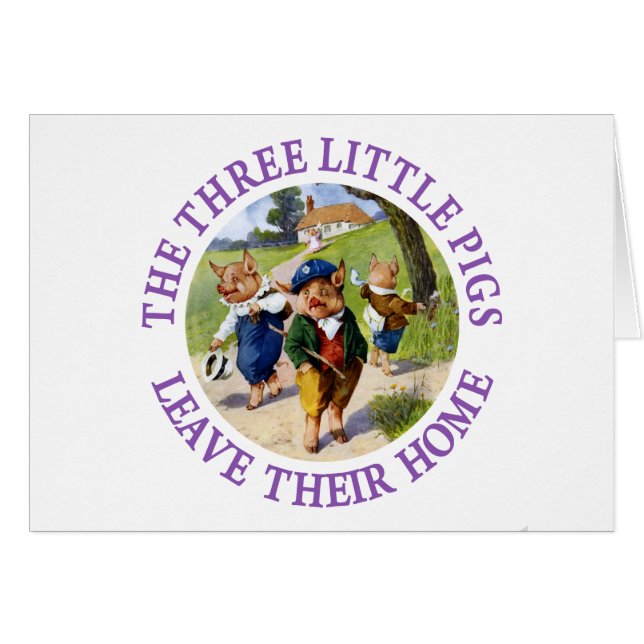 The Three Little Pigs Leave Their Home (Front Horizontal)