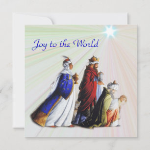 The Three Magi Bearing gifts Glory to God Card