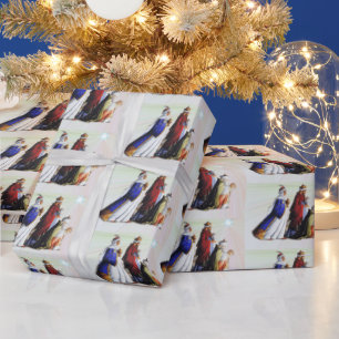 The Three Magi Bearing gifts  Wrapping Paper