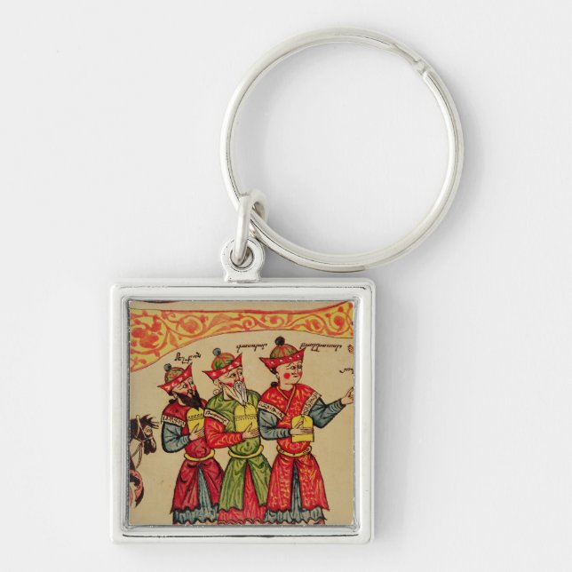 The Three Magi, detail from the Nativity Key Ring (Front)