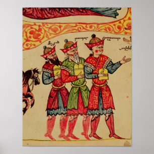 The Three Magi, detail from the Nativity Poster