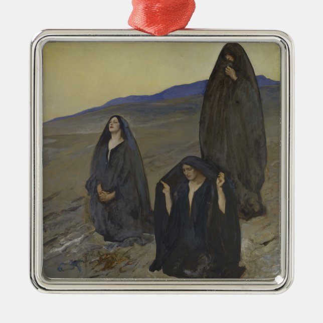 The Three Marys Metal Tree Decoration (Front)