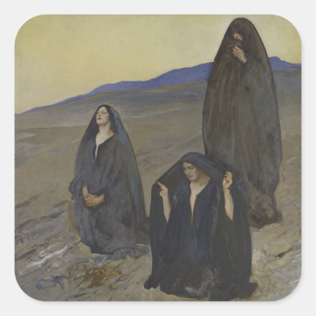 The Three Marys Square Sticker (Front)