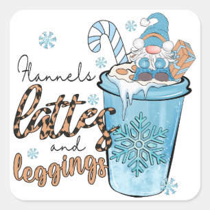 The Three Most Important Thing in Winter  Square Sticker
