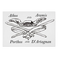 The Three Musketeers Athos Aramis Porthos Artagnan