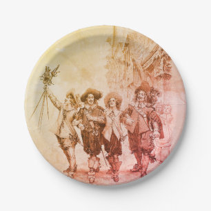The Three Musketeers by Alexandre Dumas Paper Plate