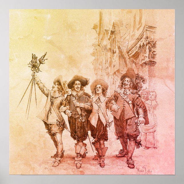 The Three Musketeers by Alexandre Dumas Poster (Front)