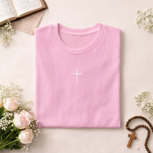 The Three Nails White Cross Christian T-Shirt