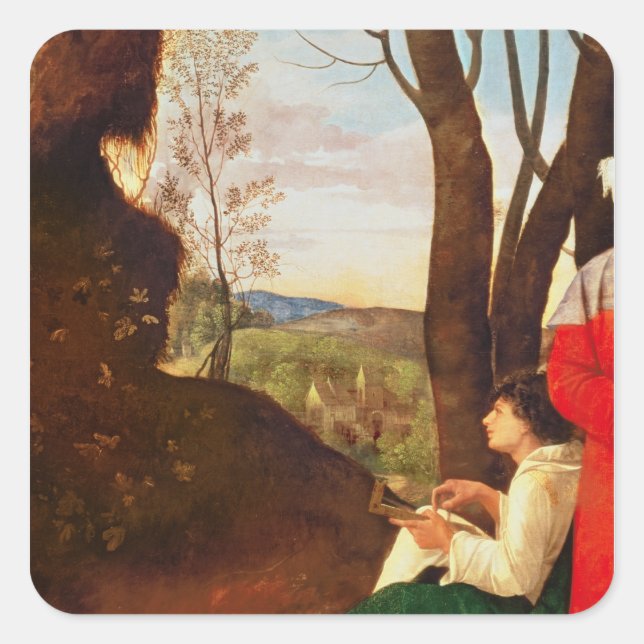 The Three Philosophers Square Sticker (Front)