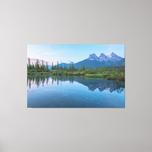 The Three Sisters at Dawn Canvas Print (Front)