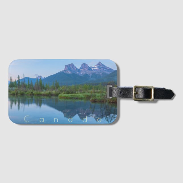 The Three Sisters at Dawn Luggage Tag (Front Horizontal)