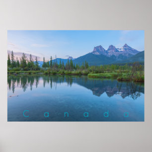 The Three Sisters at Dawn Poster