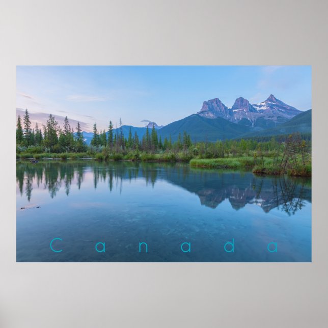 The Three Sisters at Dawn Poster (Front)