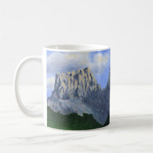 The three sisters in Canmore, Alberta, Canada Coffee Mug