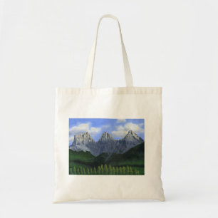 The three sisters in Canmore, Alberta, Canada Tote Bag