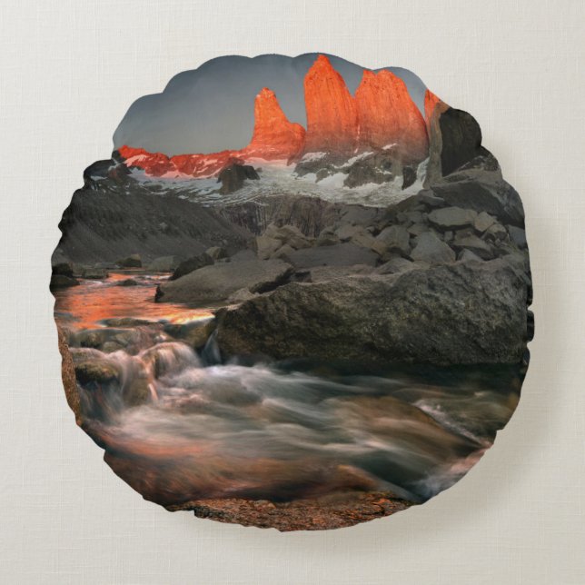 The Three Towers Round Cushion (Front)
