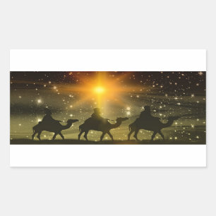 The Three Wise Men Religious Christmas Sticker