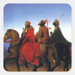 The Three Wisemen Square Sticker