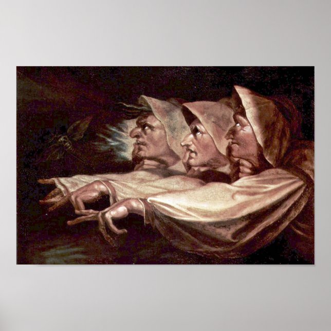 The Three Witches English - The Weird Sisters Or T Poster (Front)