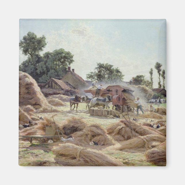 The Threshing Machine  1896 Magnet (Front)