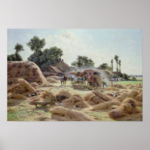 The Threshing Machine  1896 Poster