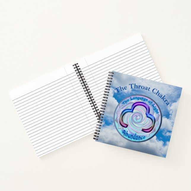 The Throat Chakra - Symbol Abundance Notebook (Inside)