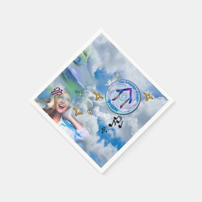 The Throat Chakra - Symbol Dreams Napkin (Corner)