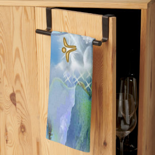 The Throat Chakra - Symbol Dreams Tea Towel