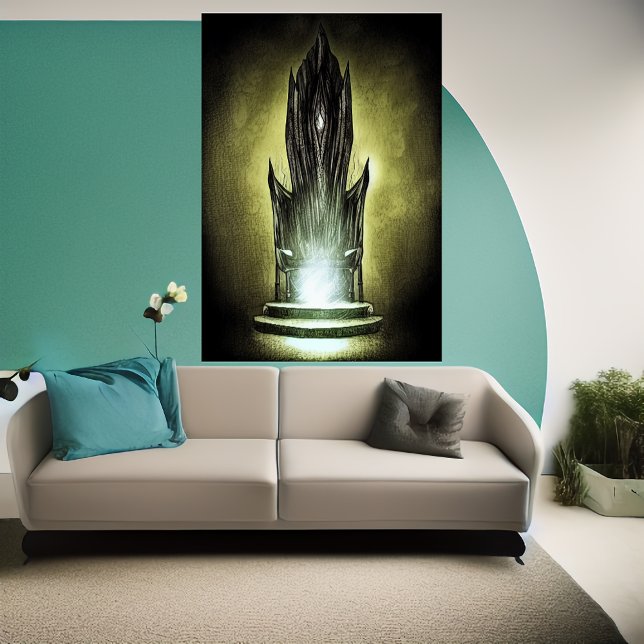 The throne | AI Art  Poster (Creator Uploaded)