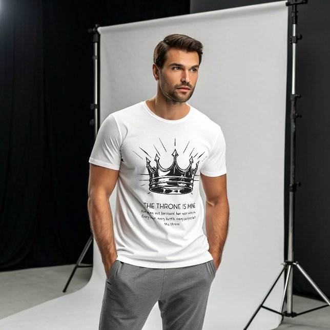 The Throne Is Mine Crown T-Shirt | Savage Alpha  (Creator Uploaded)