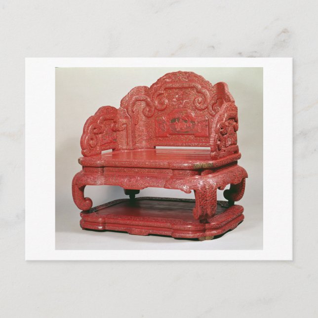 The throne of Emperor Ch'ien Lung (1736-95) Postcard (Front)
