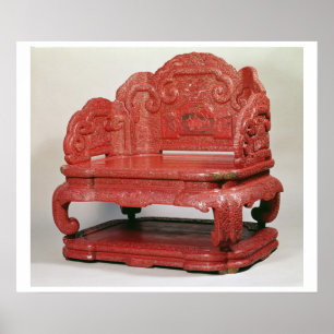 The throne of Emperor Ch'ien Lung (1736-95) Poster