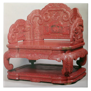 The throne of Emperor Ch'ien Lung (1736-95) Tile