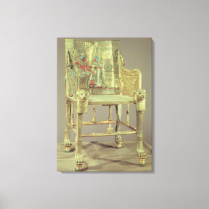 The throne of Tutankhamun  New Kingdom Canvas Print