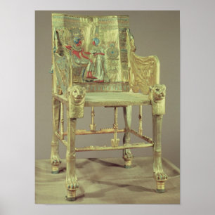 The throne of Tutankhamun  New Kingdom Poster