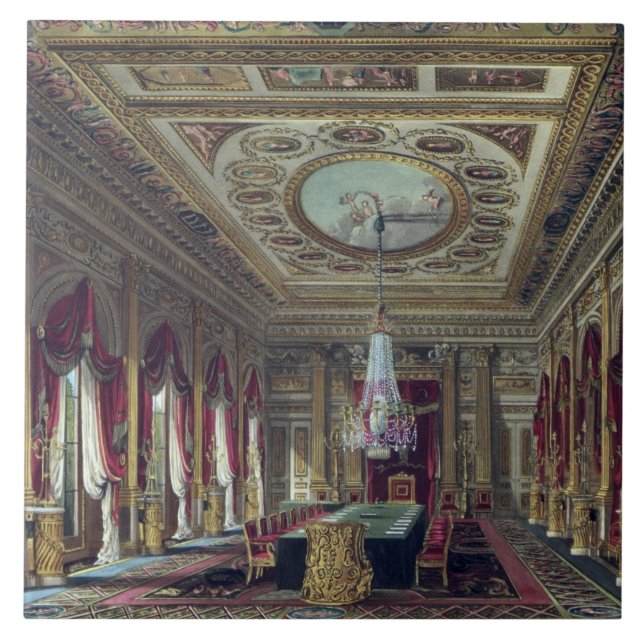 The Throne Room, Carlton House, from 'The History Tile (Front)