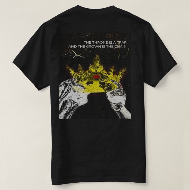 The Throne Trap - Vintage Grunge Graphic Tee - Min (Design Back)