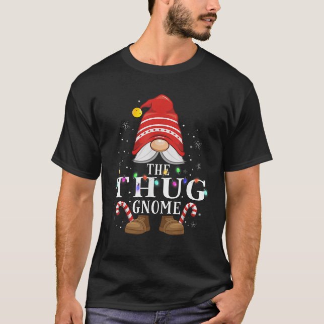 The Thug Gnome Family Christmas Pajama Party  T-Shirt (Front)