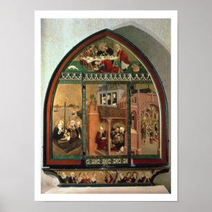 The Tiefenbronn Altarpiece (closed) 1432 (tempera Poster
