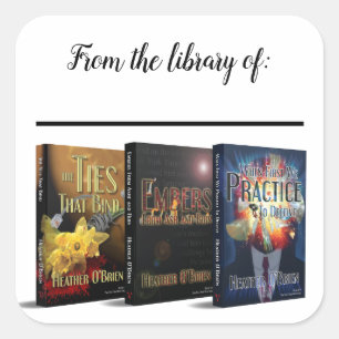 The Ties That Bind saga Bookplate Square Sticker
