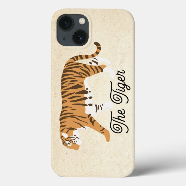 The Tiger Colour Block Case-Mate iPhone Case (Back)