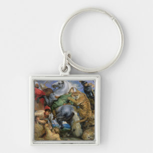 The Tiger Hunt, c.1616 Key Ring