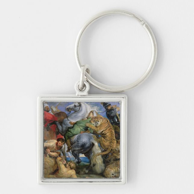 The Tiger Hunt, c.1616 Key Ring (Front)
