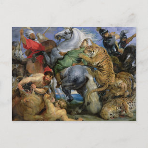 The Tiger Hunt, c.1616 Postcard