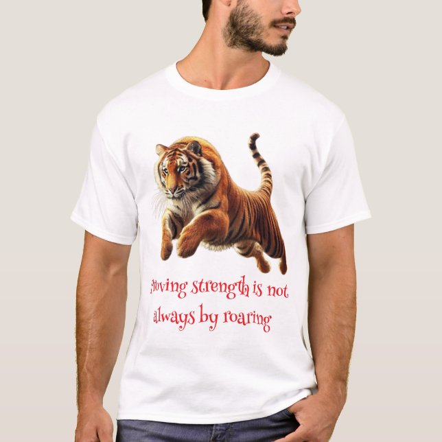 The Tiger jumping T-Shirt (Front)