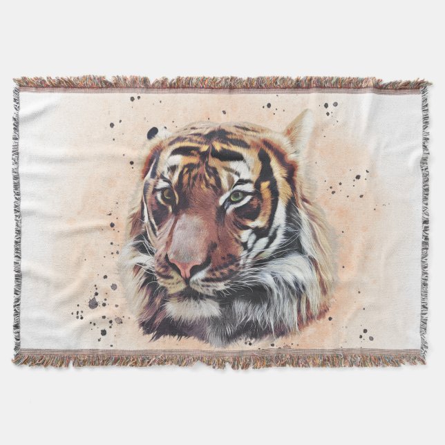 The Tiger Throw Blanket (Front)